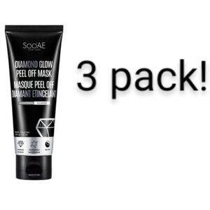 SooAE Diamond Glow Brightening Peel Off Mask 3.4 OZ --Pack of 3 tubes